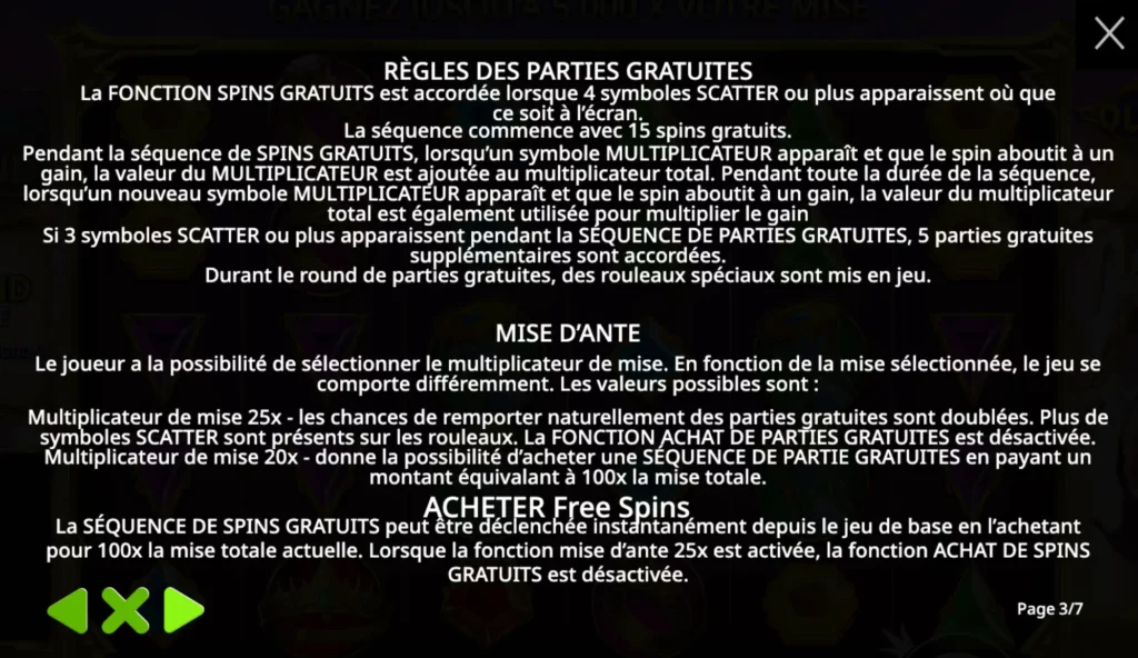 Gates of Olympus tours de tours gratuits, mise ante et règles d'achat de bonus.